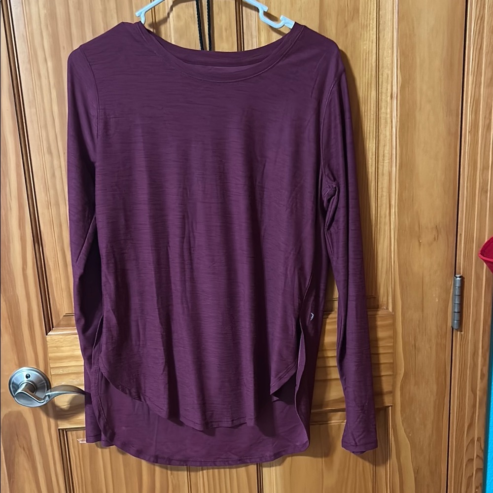 Old Navy Purple Long Sleeve Relaxed Blouse